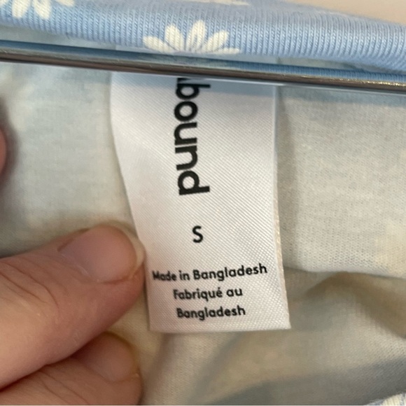 Nordstrom Blue Ditsy Floral Bodycon Mini Skirt S - Picture 11 of 14